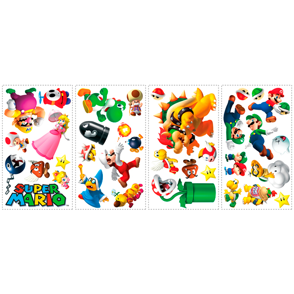 Vinilos Infantiles: Set 35X Super Mario Varios