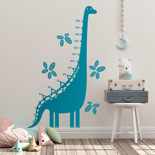 Vinilos Infantiles: Medidor dinosaurio