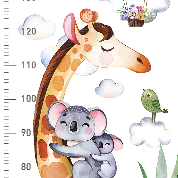 Vinilos Infantiles: Medidor jirafa y koalas