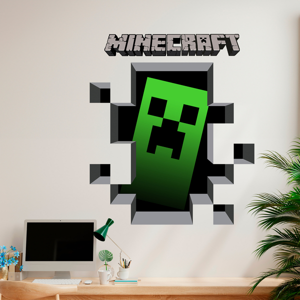 Vinilos Decorativos: Minecraft 3D 1