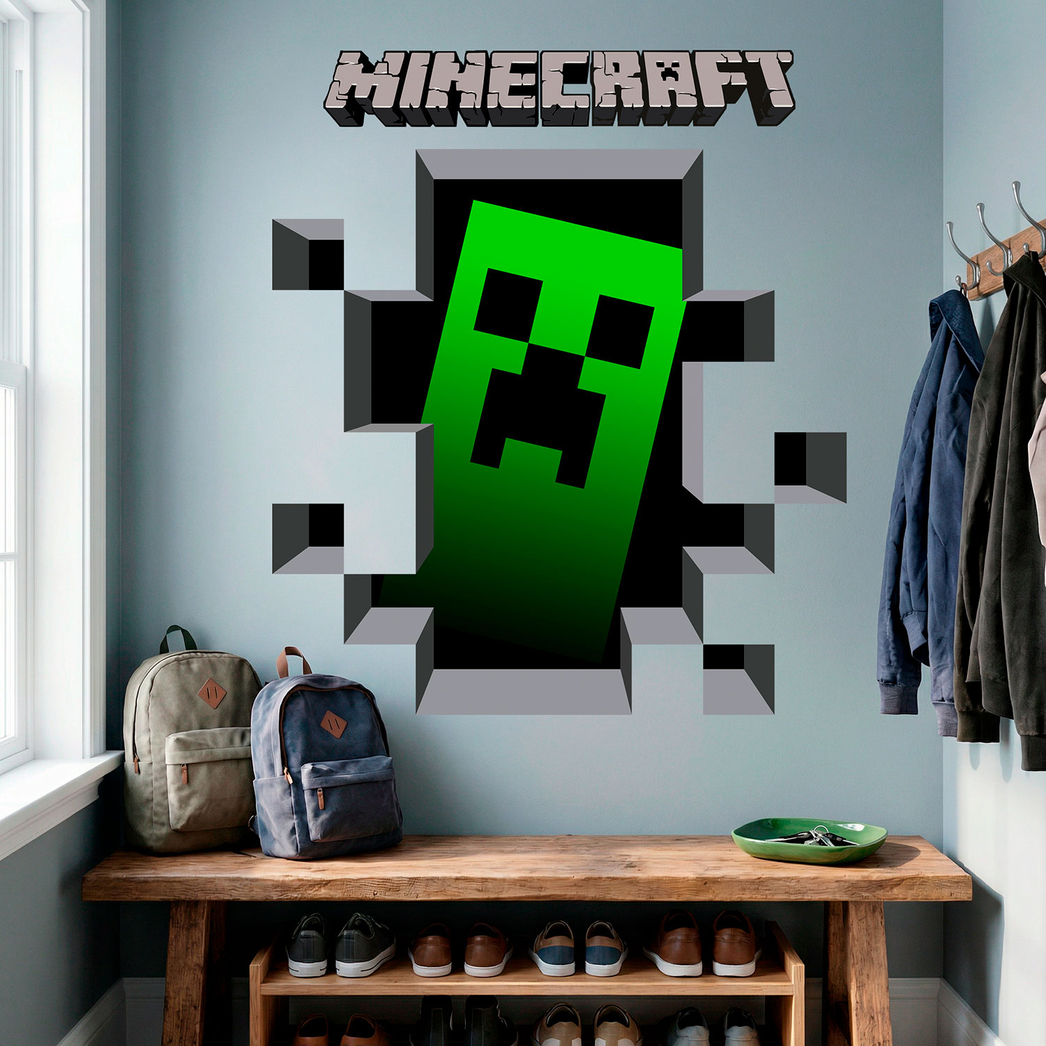 Vinilos Decorativos: Minecraft 3D 1