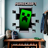 Vinilos Decorativos: Minecraft 3D 1 12