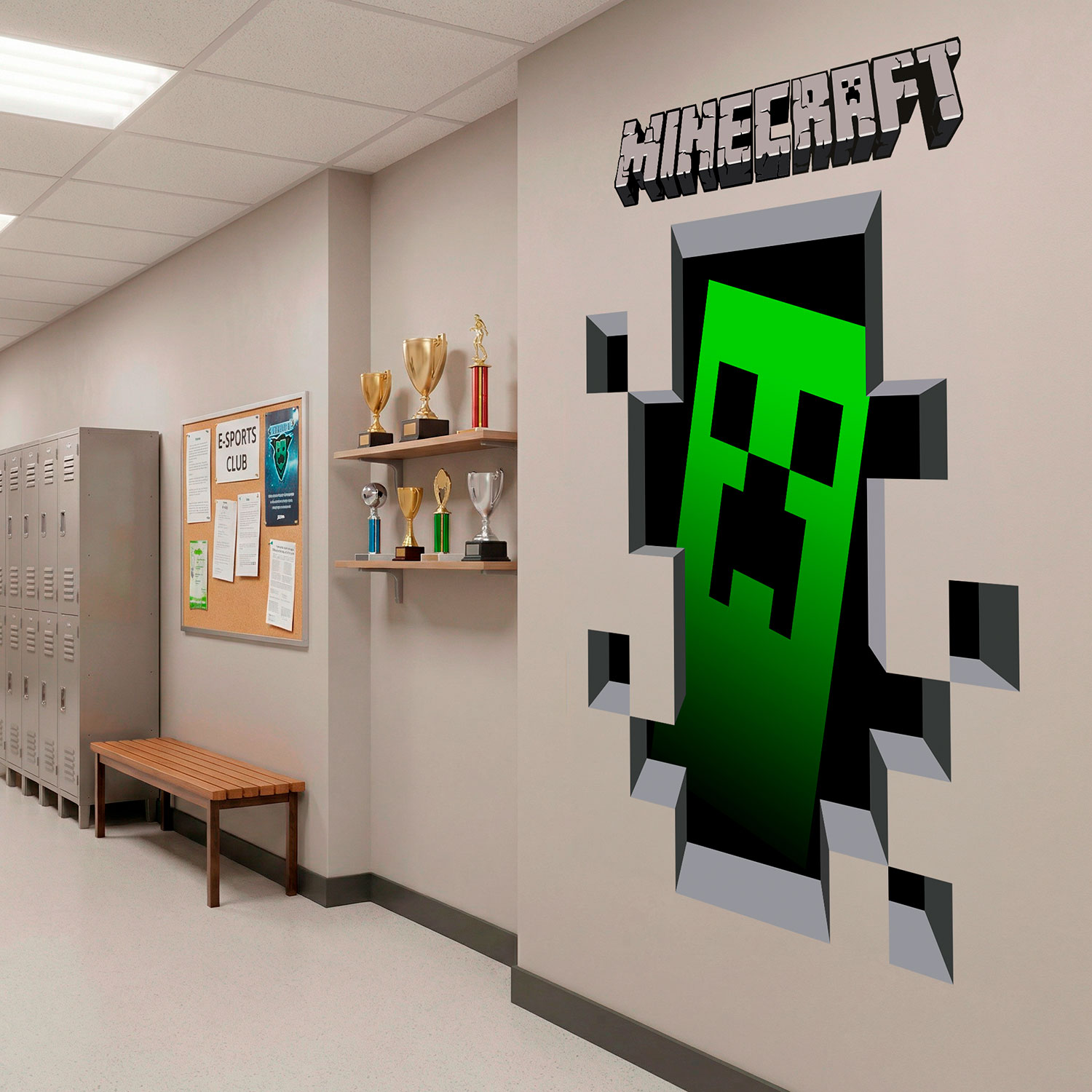 Vinilos Decorativos: Minecraft 3D 1