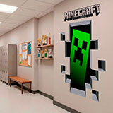 Vinilos Decorativos: Minecraft 3D 1 13