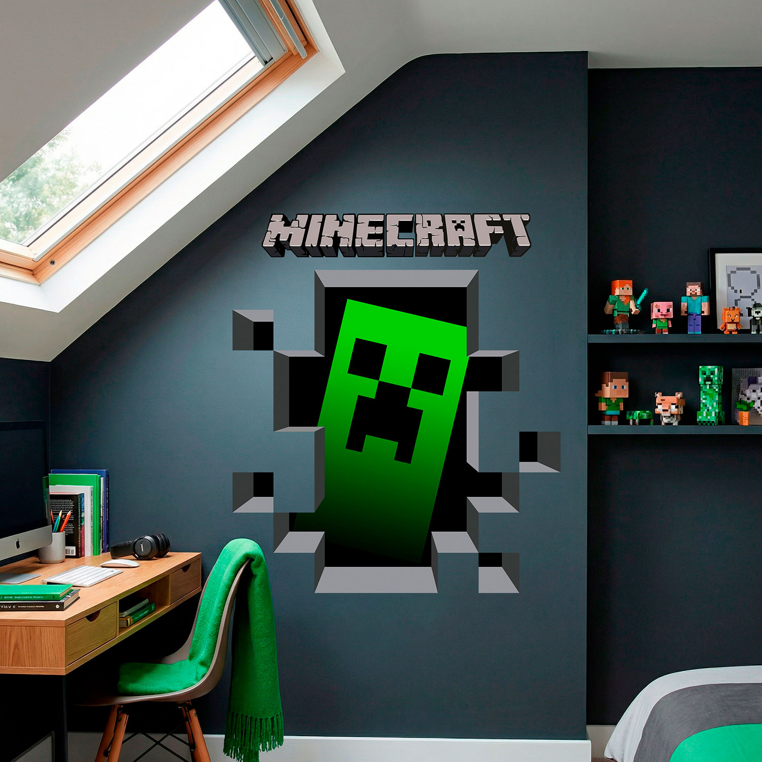 Vinilos Decorativos: Minecraft 3D 1