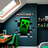 Vinilos Decorativos: Minecraft 3D 1 15