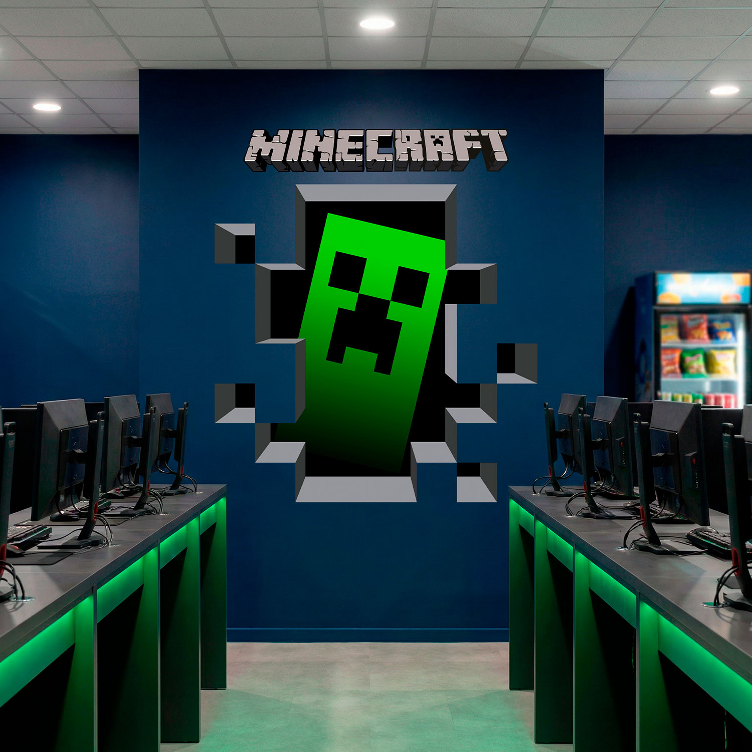 Vinilos Decorativos: Minecraft 3D 1