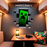Vinilos Decorativos: Minecraft 3D 1 17