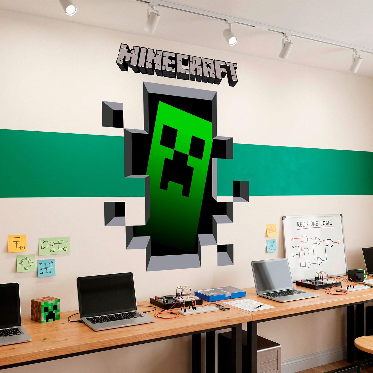 Vinilos Decorativos: Minecraft 3D 1