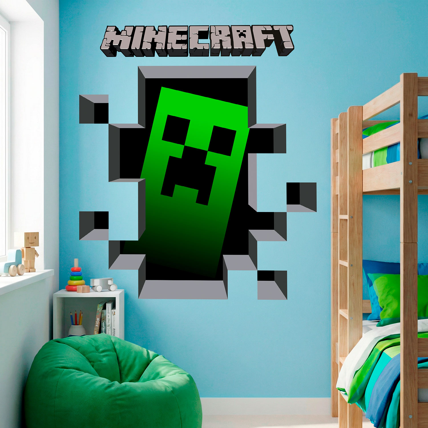 Vinilos Decorativos: Minecraft 3D 1