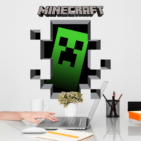 Vinilos Decorativos: Minecraft 3D 1