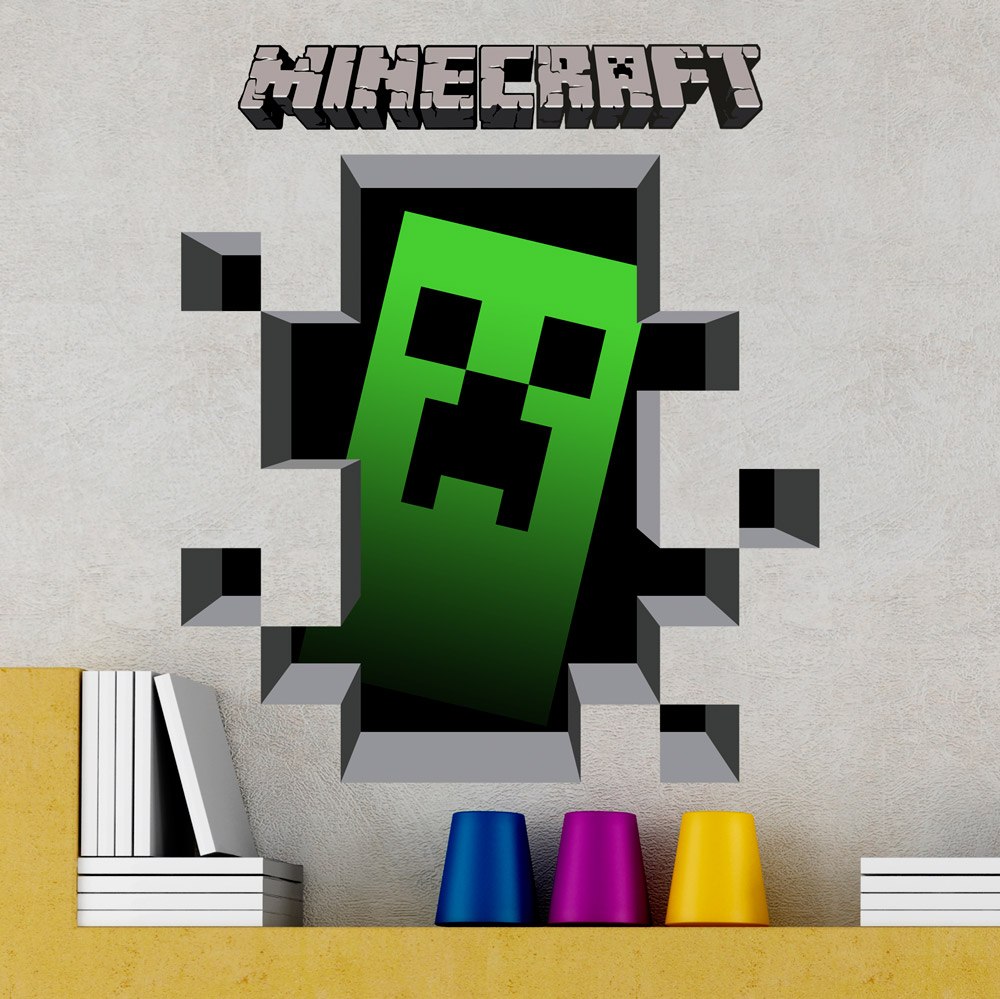 Vinilos Decorativos: Minecraft 3D 1