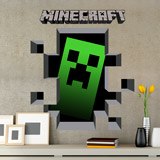 Vinilos Decorativos: Minecraft 3D 1 8