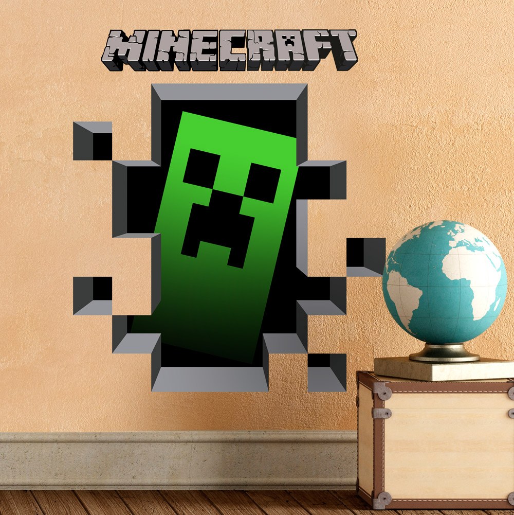 Vinilos adhesivos 3d minecraft