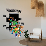 Vinilos Decorativos: Minecraft 3D 2 3