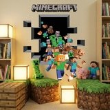Vinilos Decorativos: Minecraft 3D 2 17