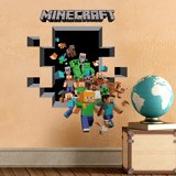 Vinilos Decorativos: Minecraft 3D 2 8