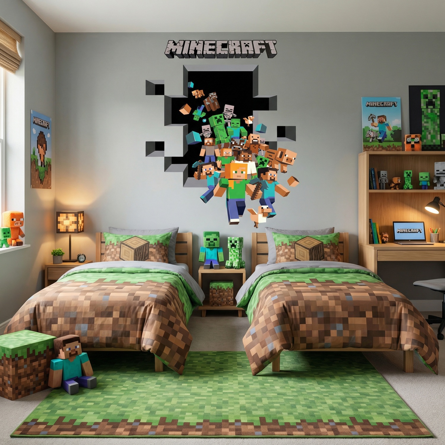 Vinilos Decorativos: Minecraft 3D 2