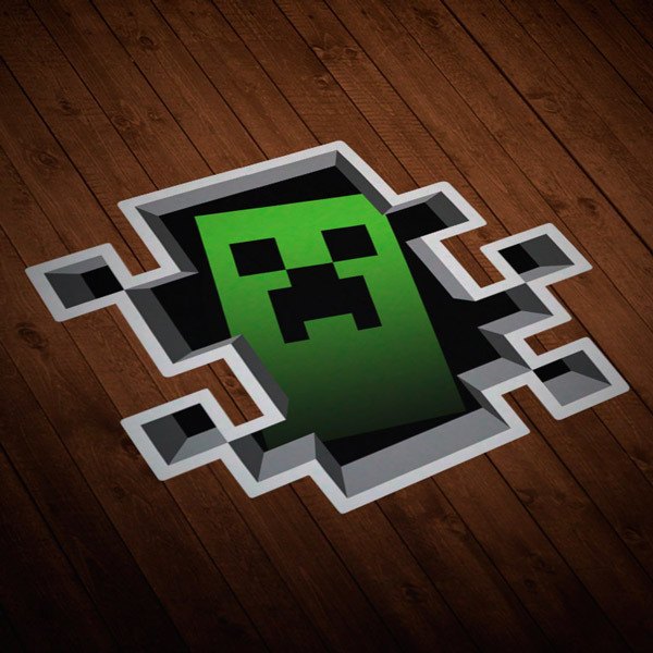 Vinilos Decorativos: Sticker Minecraft Crepper