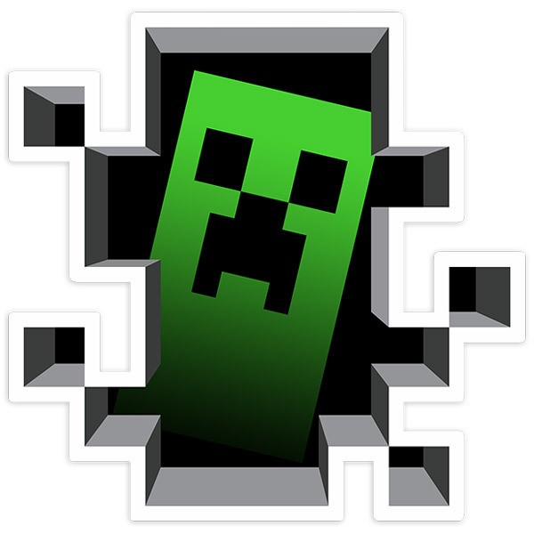 Pegatinas: Sticker Minecraft Crepper