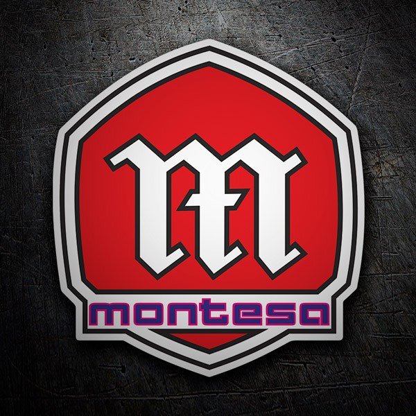 Pegatinas: Logo Montesa 1 con Escudo Estilizado