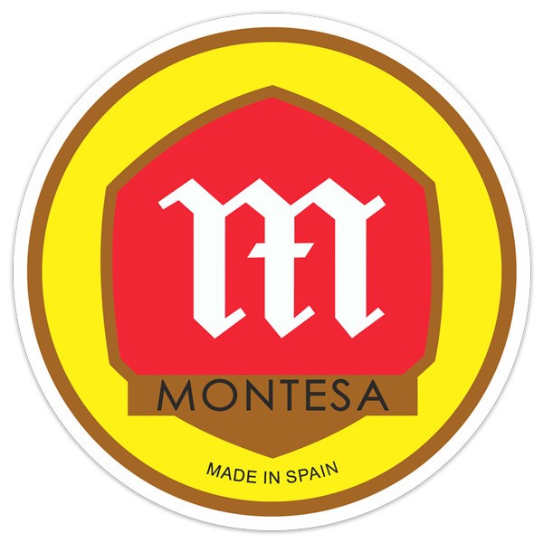 Pegatinas: Logo de Montesa rojo