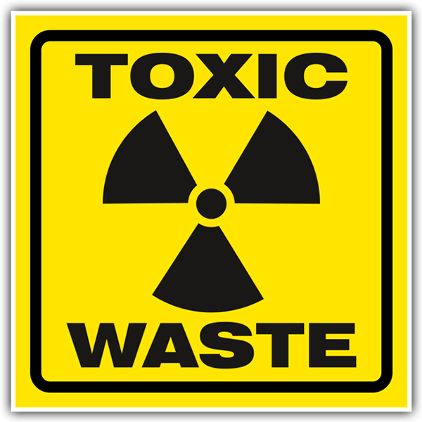 Pegatinas: Pegatina Toxic waste (residuos toxicos)