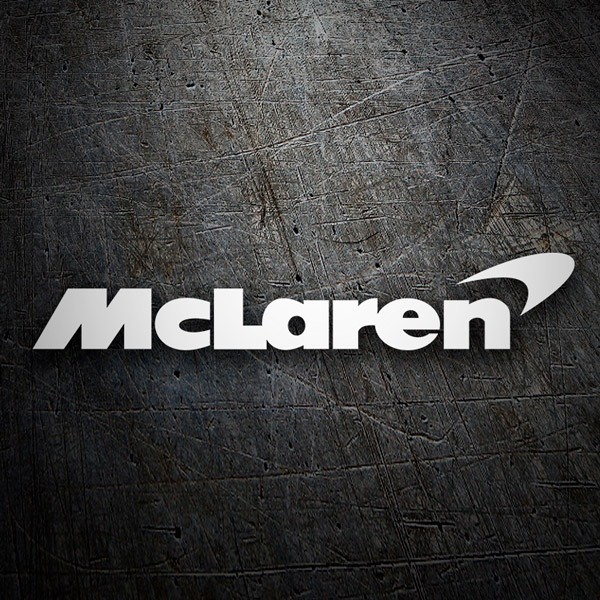 Pegatinas: Logo McLaren con Tipograf&iacute;a Personalizada