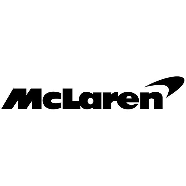 Pegatinas: Logo McLaren con Tipograf&iacute;a Personalizada