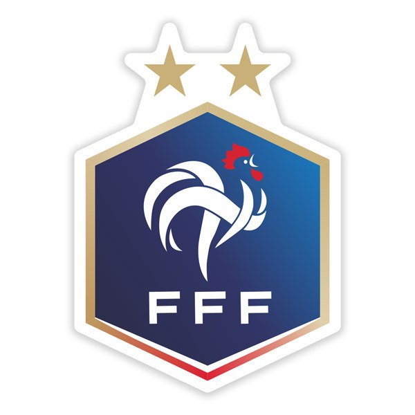 Pegatinas: Francia - Escudo de Fútbol