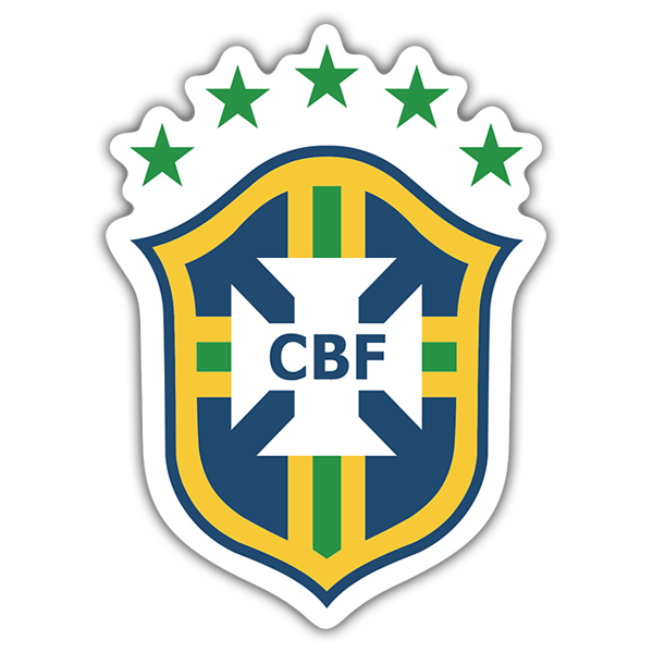 Pegatinas: Brasil - Escudo de Fútbol 0