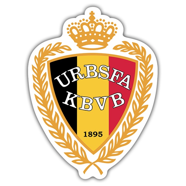 Pegatinas: Bélgica - Escudo de Fútbol
