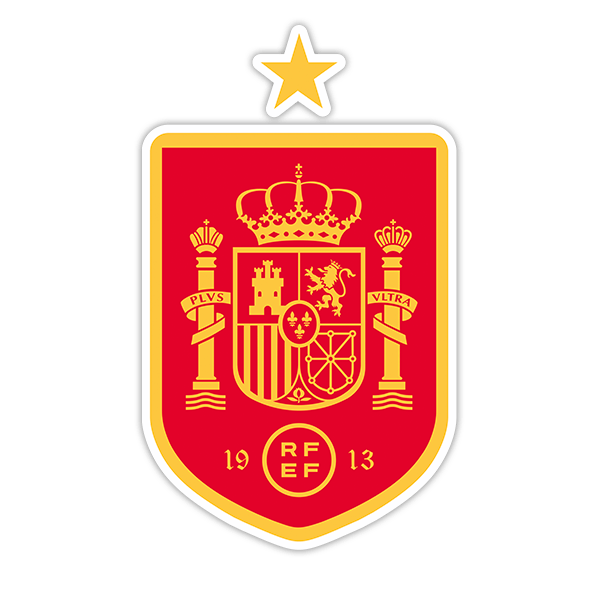 Pegatina España - Escudo de Fútbol - TeleAdhesivo.com