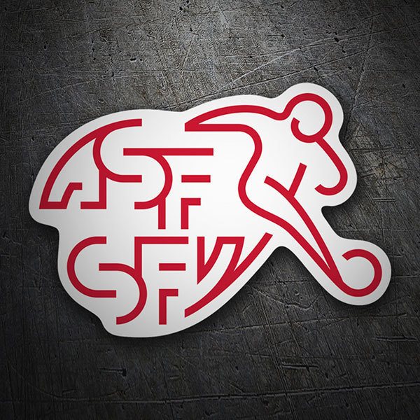 Pegatinas: Suiza - Escudo de Fútbol