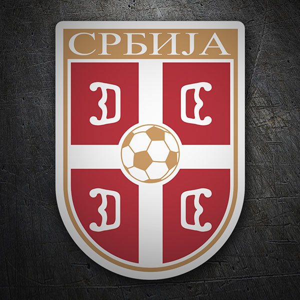 Pegatinas: Serbia - Escudo de Fútbol