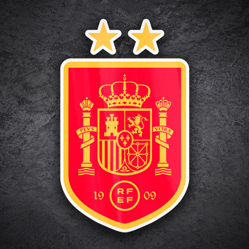 Pegatinas: Espa&ntilde;a - Escudo de F&uacute;tbol