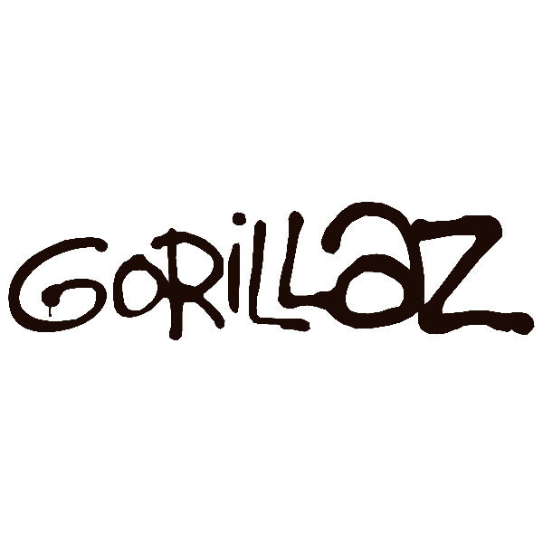Pegatinas: GORILLAZ en Tipograf&iacute;a Urbana