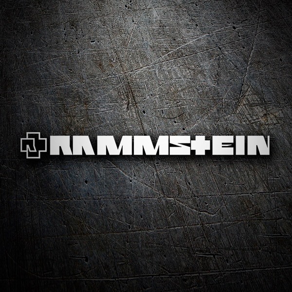Pegatinas: Logo Rammstein con Cruz Abstracta