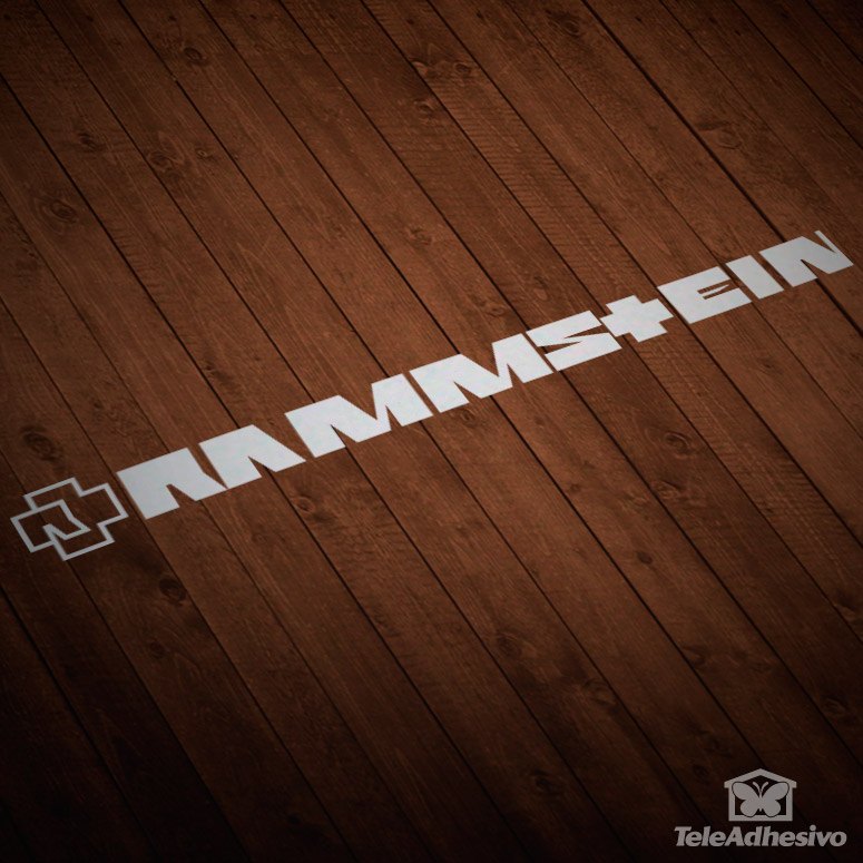 Pegatinas: Logo Rammstein con Cruz Abstracta