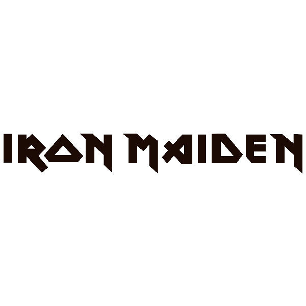Pegatinas: Logo Iron Maiden en Letras May&uacute;sculas