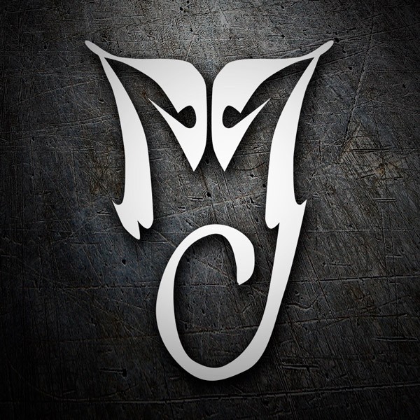 Pegatinas: Iniciales M y J de Michael Jackson