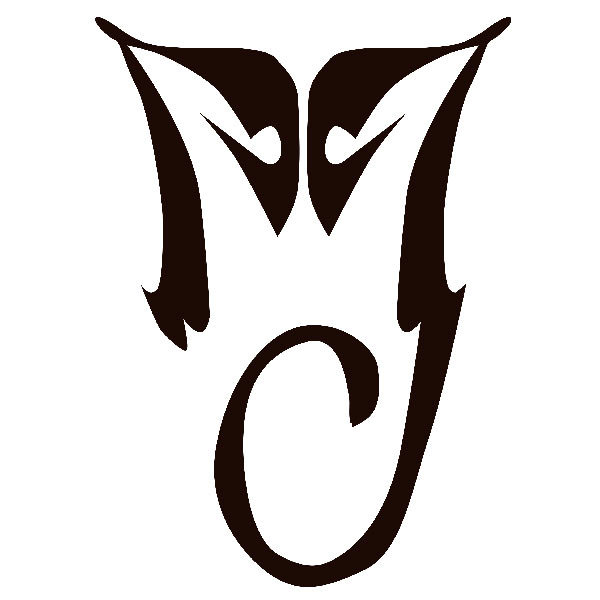 Pegatinas: Iniciales M y J de Michael Jackson