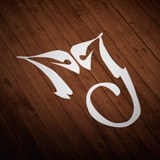 Pegatinas: Iniciales M y J de Michael Jackson 2