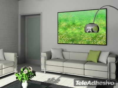 Vinilos Decorativos: Flores y hierba en la pradera