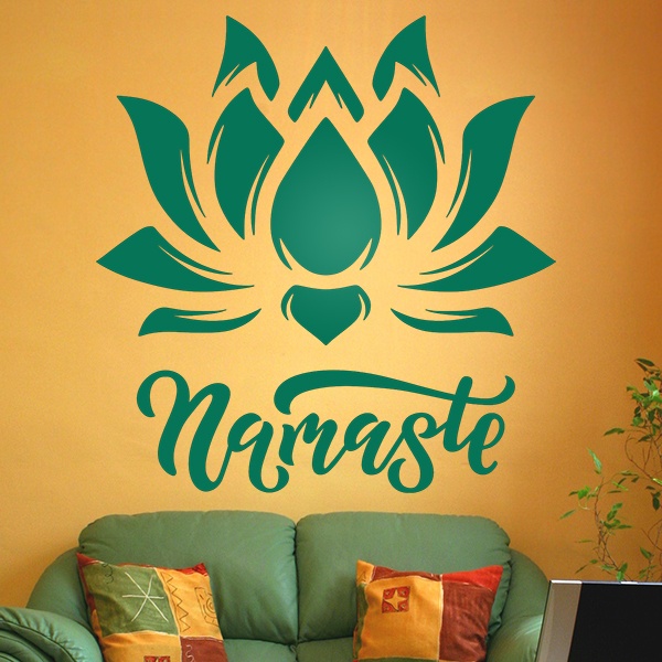 Vinilos Decorativos: Flor de loto namaste