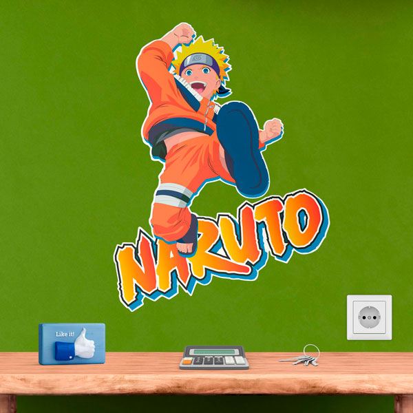 Vinilos Infantiles: Naruto Salto 1