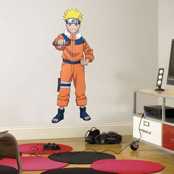 Vinilos Infantiles: Naruto con el Pergamino