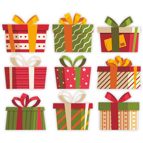Vinilos Decorativos: Kit regalos navideños