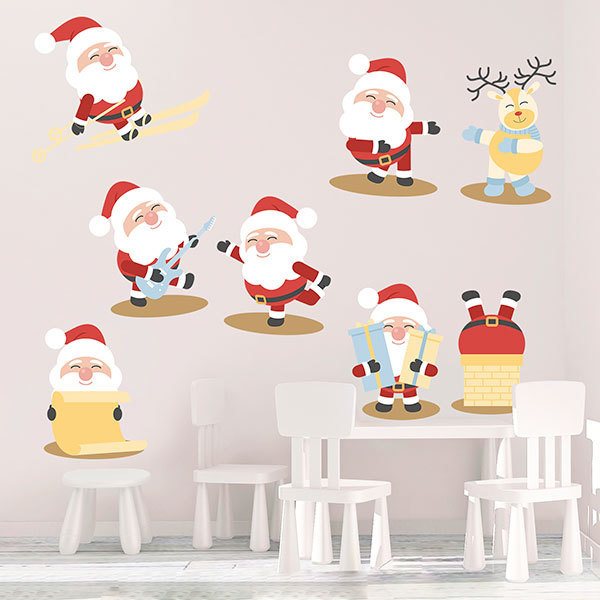 Vinilos Decorativos: Kit Papá Noel 1