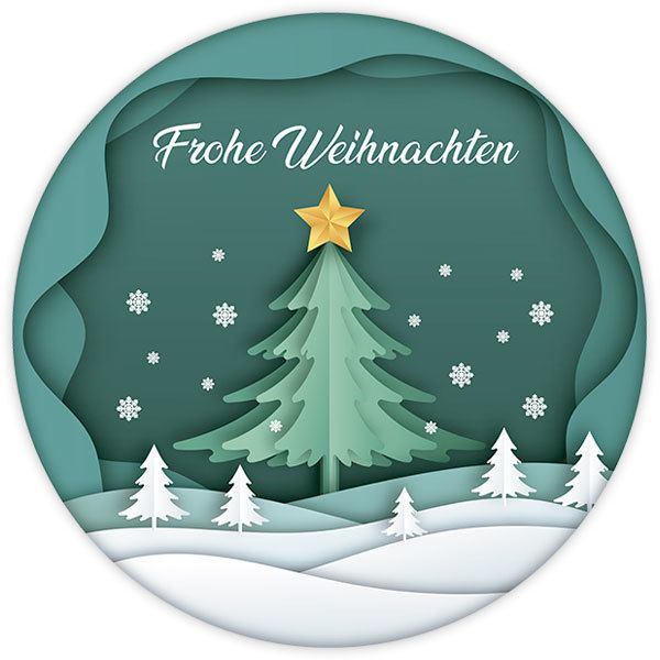 Vinilos Decorativos: Esfera de Navidad, en alemán